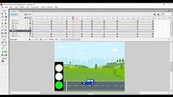 Traffic Red Light | Macromedia Red Light with Animation | Flash Scenry animation | Compedu Knowledge