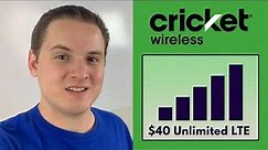 Cricket Wireless - New $40 Unlimited Plan (Limited Time Offer!)