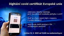 Živě o covid certifikátu EU: shrnutí slovem a videem | ČeskéNoviny.cz