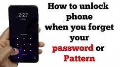 How to unlock Android phones when forgot Password