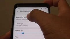 Samsung Galaxy S9: How to Set Text to Speech to Google / Samsung Engine