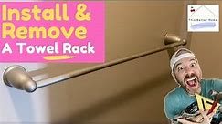 🍒 How to Install (or Remove) a Bathroom Towel Rack, Bar, & Ring➔ A **Fantastically Easy** DIY Job