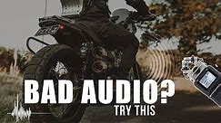 3 In-depth Tips on How to Record MOTORCYCLE AUDIO | Minus the wind noise 2021