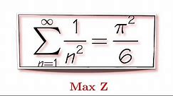 Proof by intuition done by Leonhard Euler, sum of 1/n^2, (feat. Max)