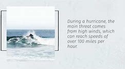 DIFFERENCES BETWEEN HURRICANE AND TSUNAMI