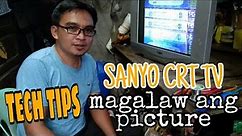 How to repair Sanyo crt tv ||vertical rolling issue