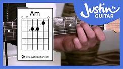 The A minor Chord, Guitar Lessons For Beginners Stage 2 (Guitar Lesson BC-121)