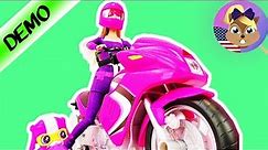 Barbie Spy Squad Motorcycle - With sidecar for her dog sidekick! - Unboxing