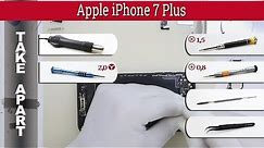 How to disassemble 📱 🍎 Apple iPhone 7 Plus A1661, A1784, A1785 Take apart Tutorial