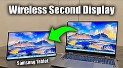 How To Use Samsung Galaxy Tablet as a Second Monitor for Windows 11 or 10 Computer - Wirelessly