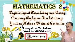 MATH 2 || Estimates and measures length using meter or centimeter