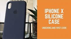 First Look At The iPhone X Silicone Case (Midnight Blue)