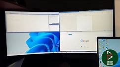 LG 34WP65C Curved monitor review .. split screen configuration