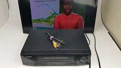 Sharp VC-H810U VHS VCR Fully Tested w/ Cables NO REMOTE Hi-Fi Stereo Video Tape Ebay Mercari Video
