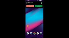 Motorola Defy 2021 incoming call (Screen Video)
