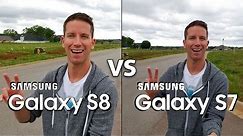 SAMSUNG GALAXY S8 vs S7 Camera Test Comparison! (4K)