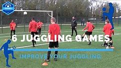 6 FUN Soccer Drills Juggling Games - Improve your juggling skills