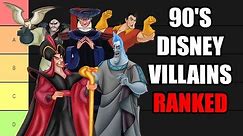 Jambareeqi's Animated 90's Disney Villains Tier List