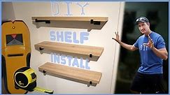 Easy to Install Wall Mounted Shelves