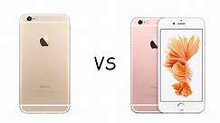 iPhone 6S Gold • VS • Rose Gold