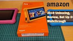 Amazon Fire 7 Kids Edition Tablet 2019 - Update Review, Set Up, & Walk through.