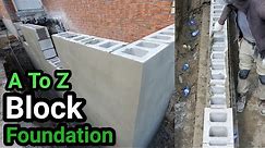 A to Z Blocks Foundation ,How To Lay Blocks Pt 1