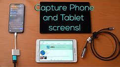 Ways to capture phone and tablet screens in your live video production with vMix.