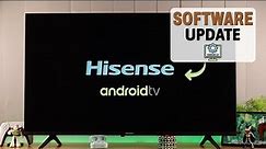 Hisense Android Smart TV: How To Update Software! [Firmware]