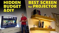 Best Secret Projection Screen Under 100$ (Tutorial DIY Project)