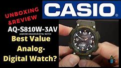 Casio Tough Solar (AQS810W) Analog/Digital Watch-Best Value Watch Ever? (Unboxing & Overview)