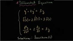 Differential equations introduction