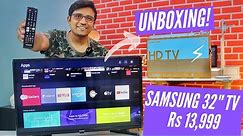 Samsung 32 inch HD Ready LED Smart TV Unboxing⚡⚡⚡ Wondertainment Series UA32T4340AKXXL
