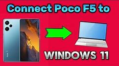 How to Mirror Cast your Poco Android phone to Windows 11 without software