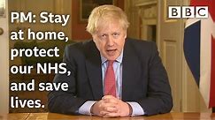 Coronavirus: PM Boris Johnson's lockdown statement @BBCNews - BBC