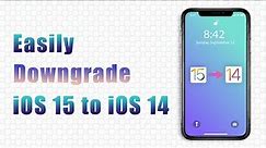 Easily Downgrade iOS 15 to iOS 14 Without Losing Data！
