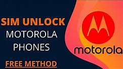 Unlock Motorola Network SIM Pin
