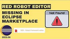 RED Robot Editor Installation in Eclipse Latest Version