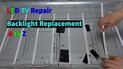 LED TV REPAIR | How to replace the backlight (LED BAR).
