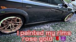 Rose gold rims 🌹