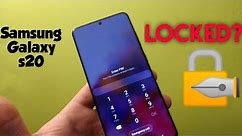 Samsung Galaxy S20 how to reset forgot screen lock, pin, password , locked out, bypass locked screen