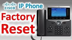 How to Factory Reset Cisco 8800 IP Phones - Webex Calling