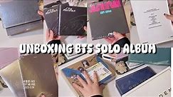 ♡♡UNBOXING ALL BTS MEMBERS SOLO ALBUM ♡♡