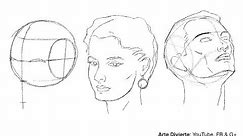 Cómo dibujar un rostro desde cualquier ángulo - Método de Andrew Loomis