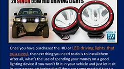 Guidelines in Setting Up LED or HID Driving Lights on your Vehicle