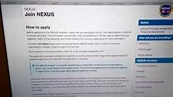 NEXUS Program: How to join and get a card
