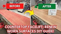 How To Replace The Top Layer Of An Existing Countertop That Has Normal Wear & Tear Step by Step