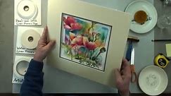 How to mat an artwork - Hinging and mounting by our professional framer - with Karlyn Holman