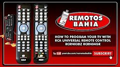 HOW TO PROGRAM YOUR TV WITH RCA UNIVERSAL REMOTE CONTROL RCRN03BZ RCRN04GR