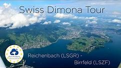 Swiss Dimona Tour - Part 3 🇨🇭 | Mountain Lake VFR-Flight | Reichenbach (LSGR) - Birrfeld (LSZF)
