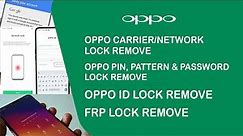 How to Unlock Oppo R17 - CPH1879, PBEM00 Carrier/Network Lock, FRP and Oppo ID/Account Lock